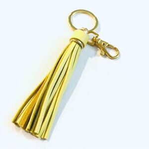 Yellow Tassel Purse Backpack Charm